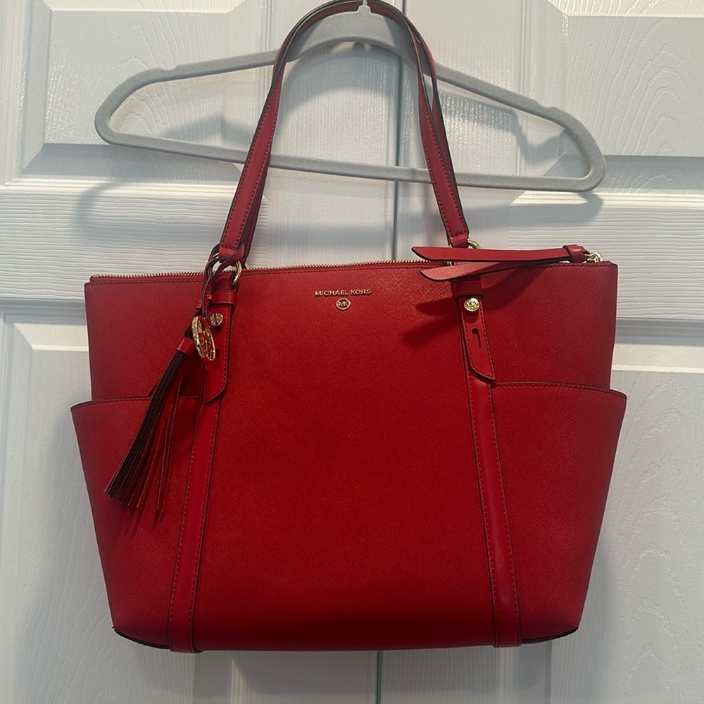 Excellent condition Michael Kors Red handbag/purse
